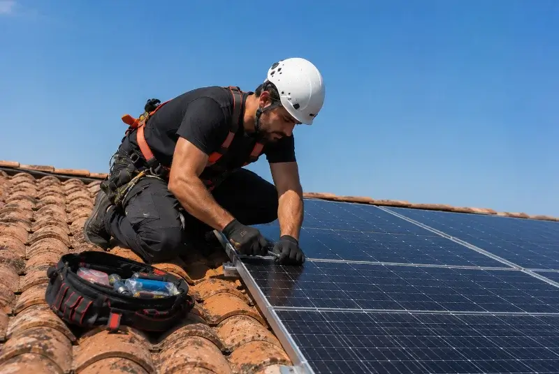 Maintenance et monitoring de panneaux solaires à Saint-Martin-Laguépie